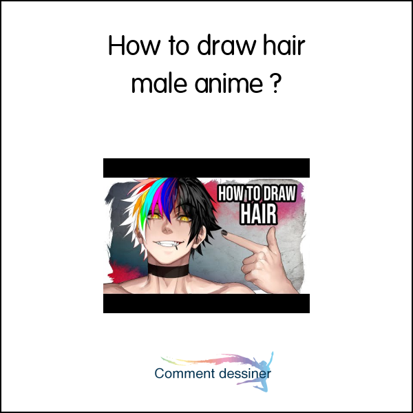 How to draw hair male anime